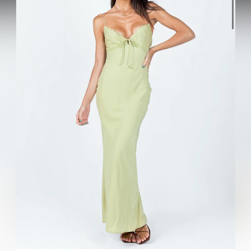 Princess Polly Emily Maxi Dress Green